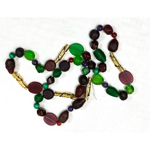 Vintage 80s Isabel Canovas Candy Sautoir Gripoix Glass Necklace Opera Length - Picture 1 of 7